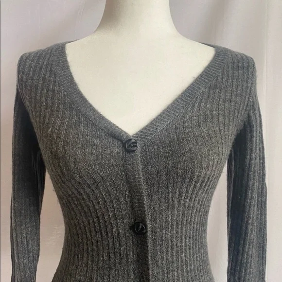 Gorgeous! Abercrombie Sweater Midi Dress Button Down - Picture 2 of 6